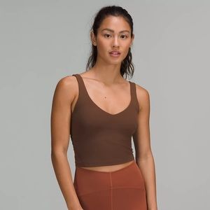 Lululemon Align Cropped Tank Top Java Brown Size 4